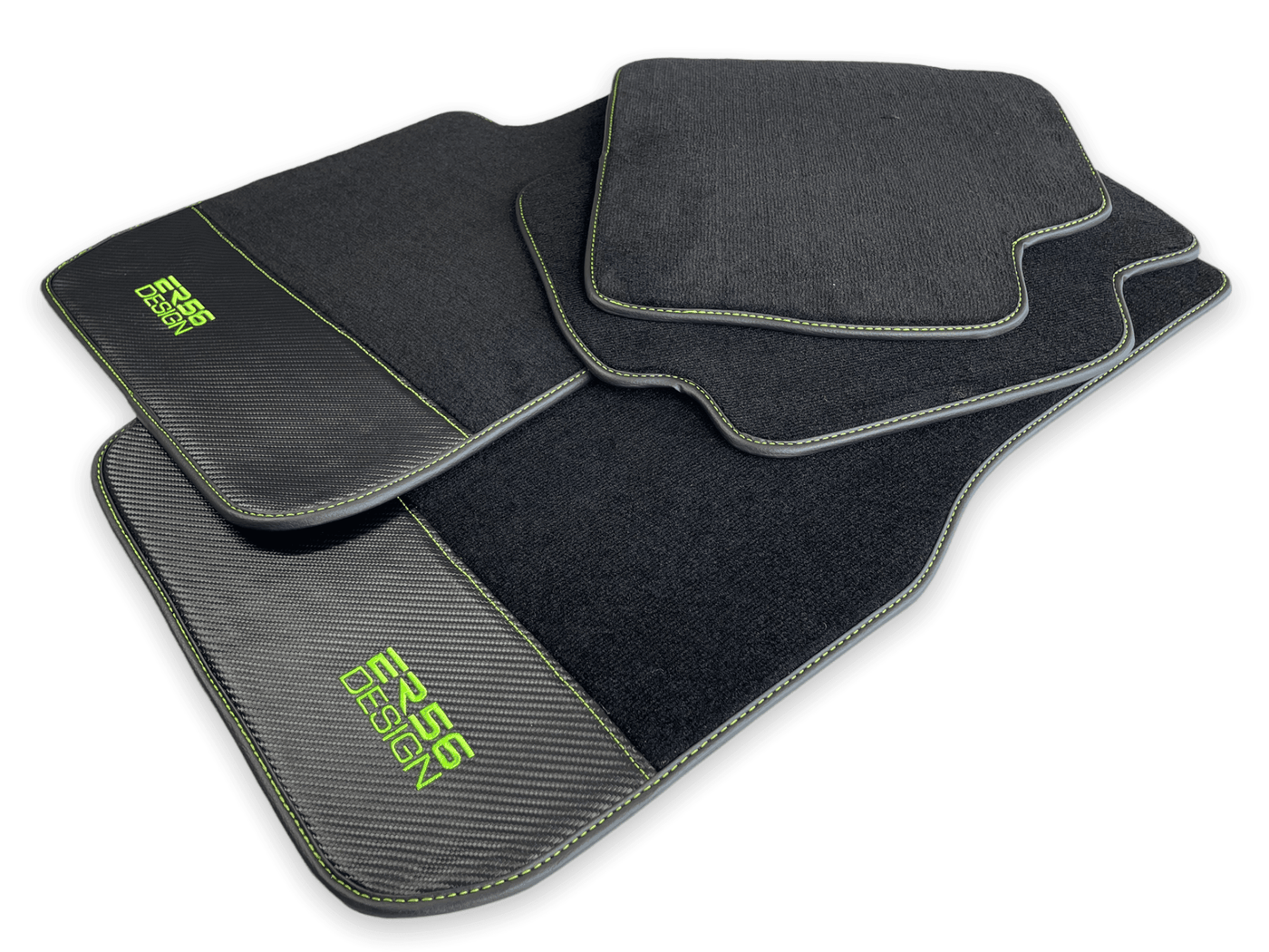 Floor Mats For BMW 7 Series E32 Carbon Leather Er56 Design - AutoWin