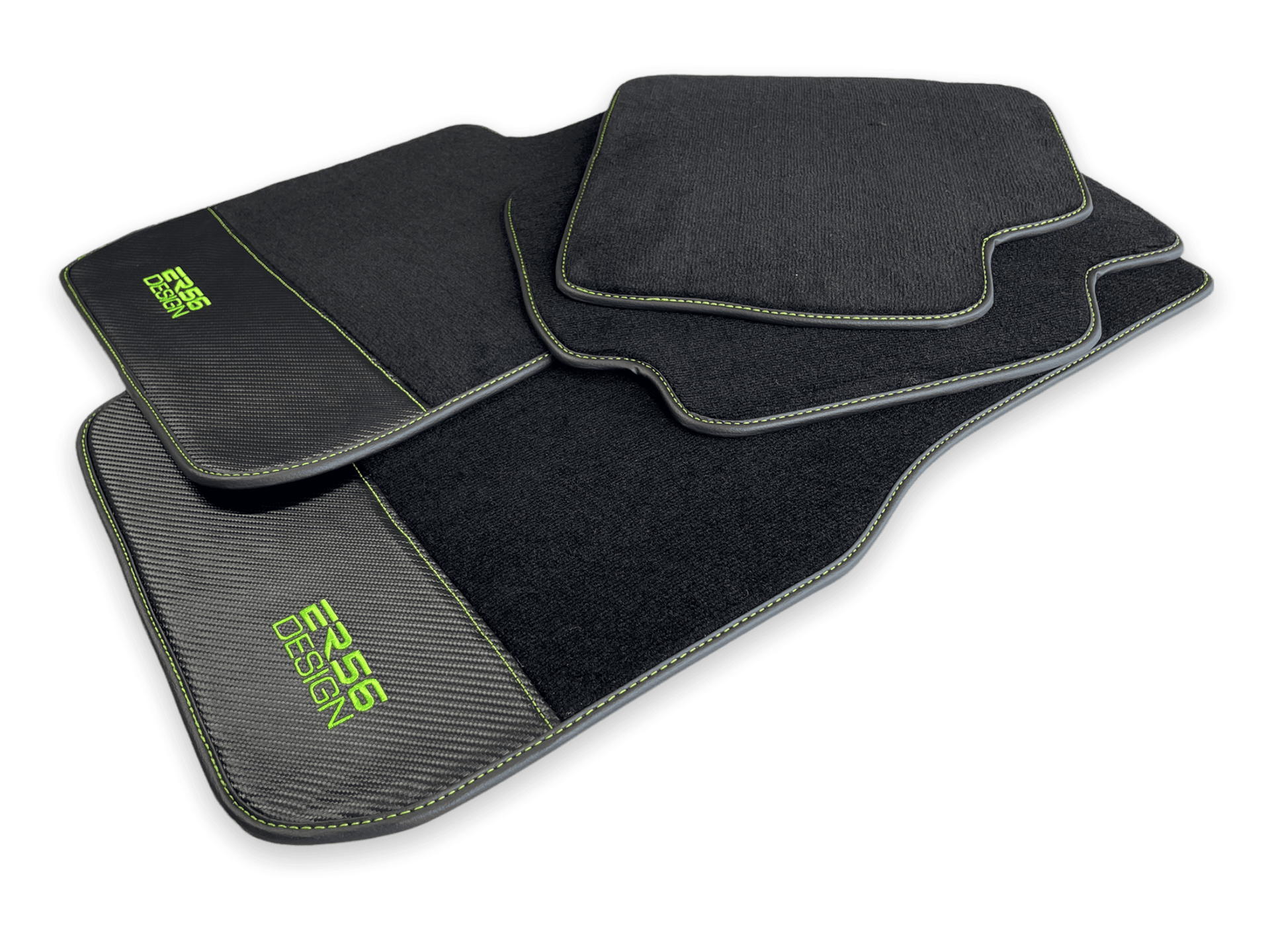 Floor Mats For BMW 7 Series E32 Carbon Leather Er56 Design - AutoWin