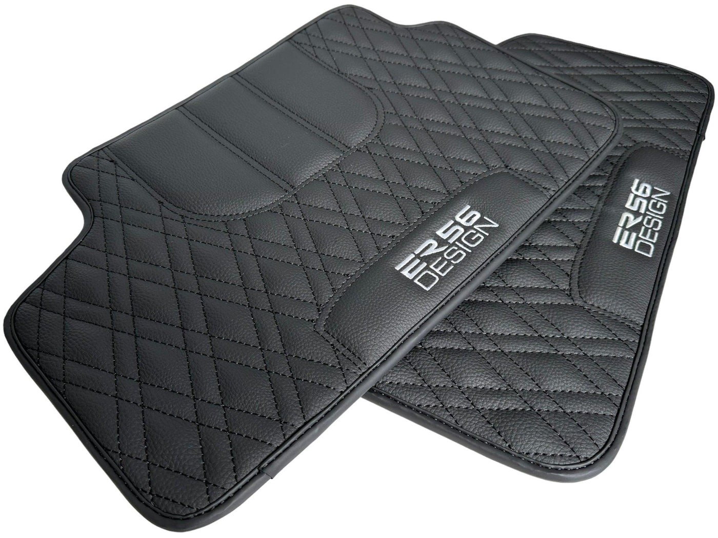 Floor Mats For BMW X3M Series F97 Black Leather Er56 Design - AutoWin