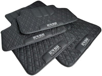 Floor Mats For BMW X5M F95 SUV Black Leather Er56 Design - AutoWin