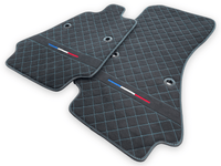 Floor Mats For Bugatti Chiron Alcantara Leather Limited Edition - AutoWin