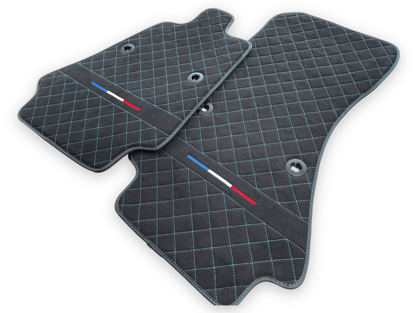 Floor Mats For Bugatti Chiron Alcantara Leather Limited Edition - AutoWin