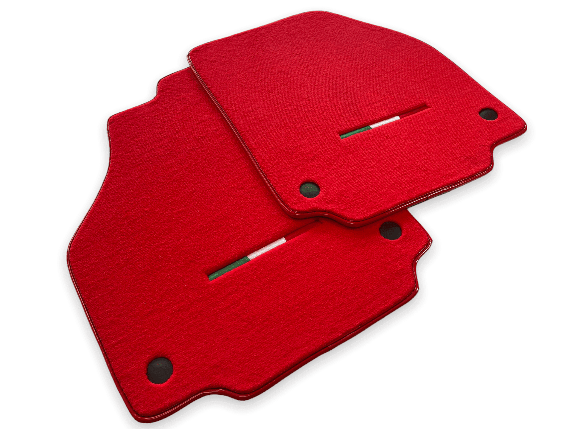 Floor Mats For Ferrari F8 Tributo 2019-2023 Red Italian Edition - AutoWin
