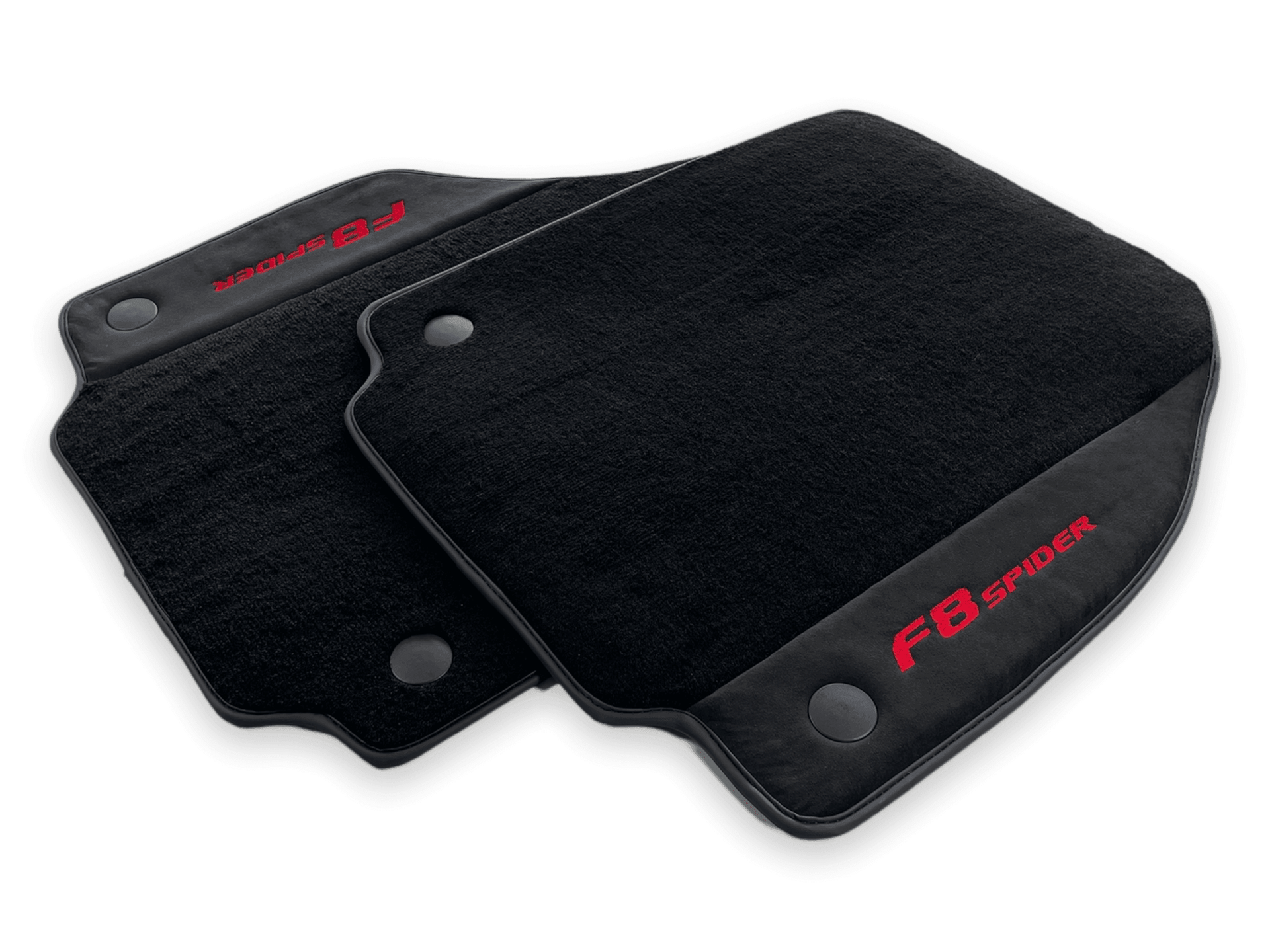 Floor Mats For Ferrari F8 Spider 2019-2022 Red Italian Edition - AutoWin