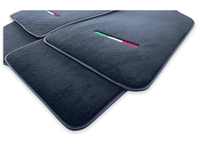 Italian Edition Black Floor Mats for Fiat 500X (2018-2024) Convertible - AutoWin