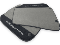 Gray Floor Mats For Ferrari 812 Superfast With Alcantara Leather - AutoWin