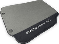 Gray Floor Mats For Ferrari 812 Superfast With Alcantara Leather - AutoWin