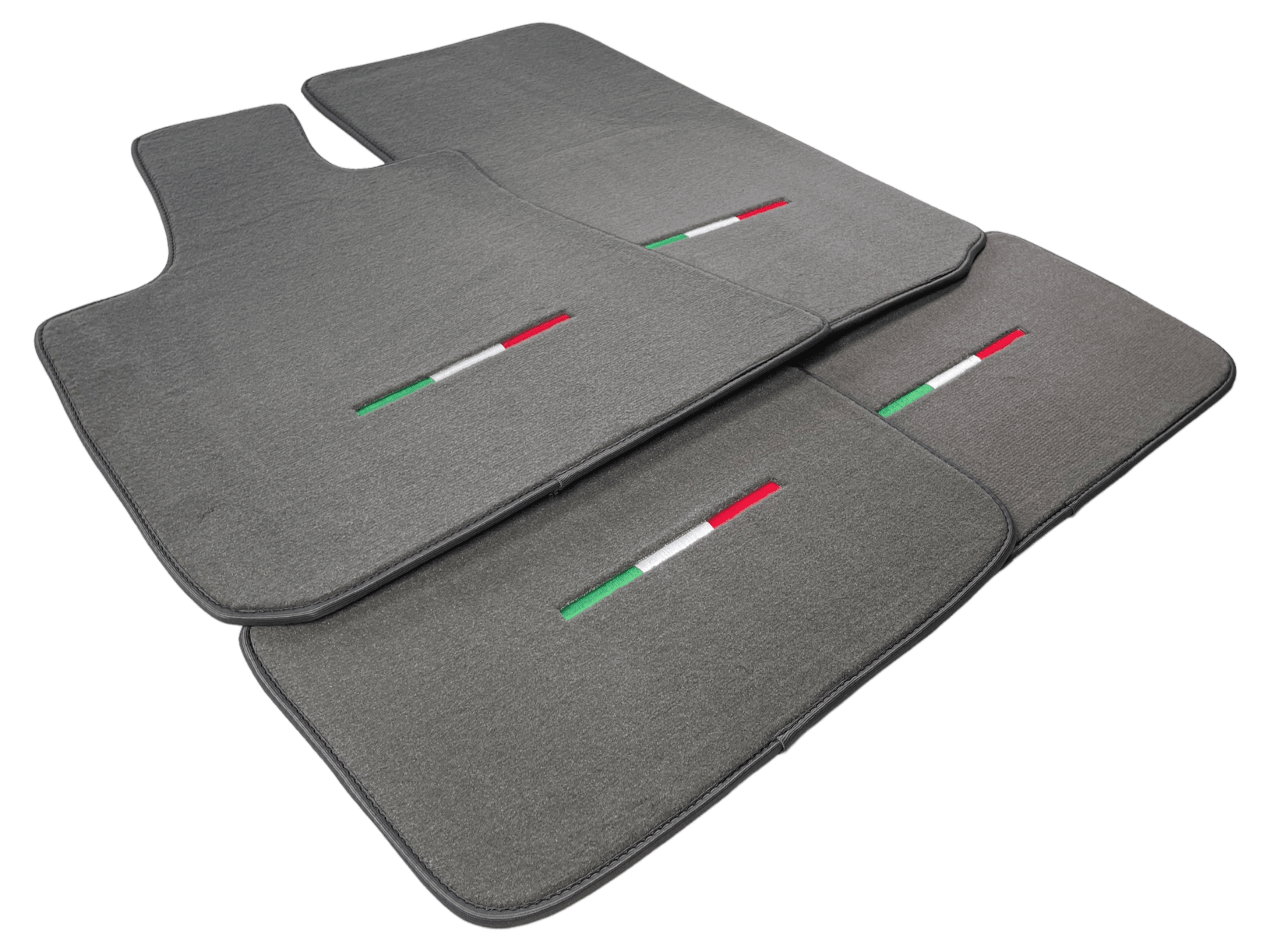 Gray Floor Mats For Maserati Ghibli 2013-2022 Italy Edition - AutoWin
