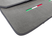 Gray Floor Mats For Maserati Ghibli 2013-2022 Italy Edition - AutoWin