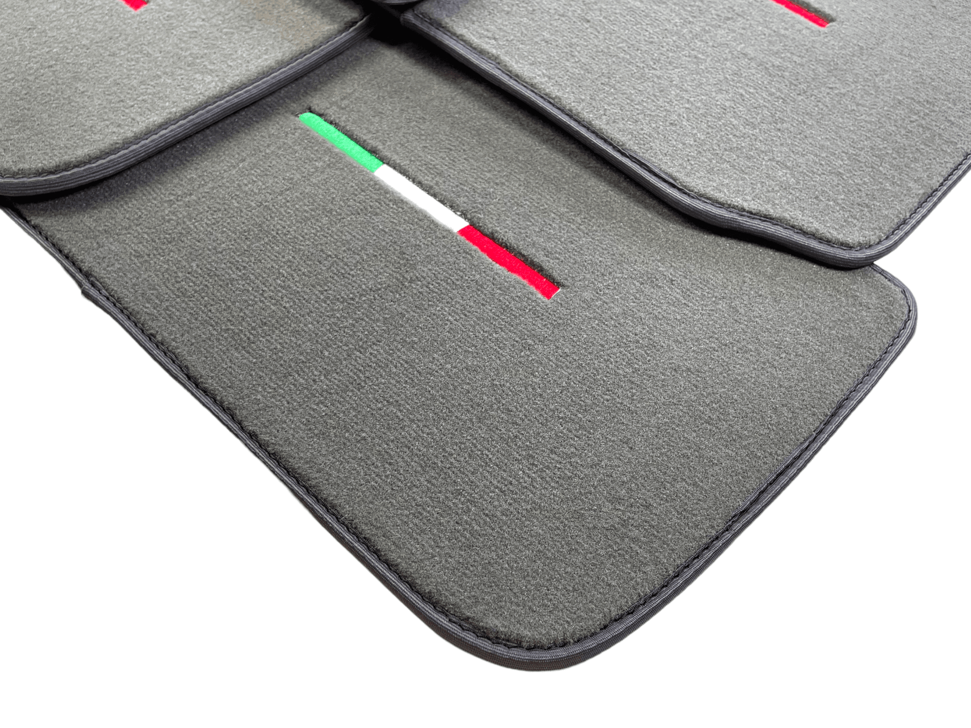 Gray Floor Mats For Maserati Ghibli 2013-2022 Italy Edition - AutoWin