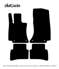 Gray Luxury Floor Mats For Mercedes Benz E-Class W214 Sedan (2023-2024) Hybrid | ER56 Design - AutoWin