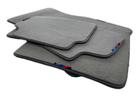 Gray Red Floor Mats For BMW 2 Series F22 With M Package AutoWin Brand - AutoWin