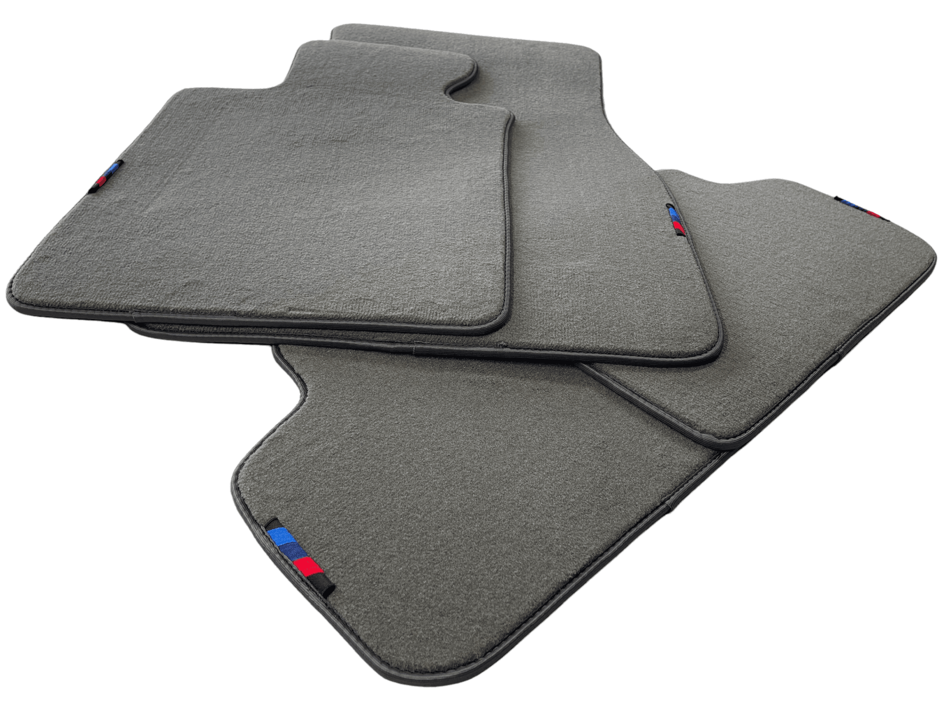 Gray Red Floor Mats For BMW 3 Series E90 With M Package AutoWin Brand - AutoWin