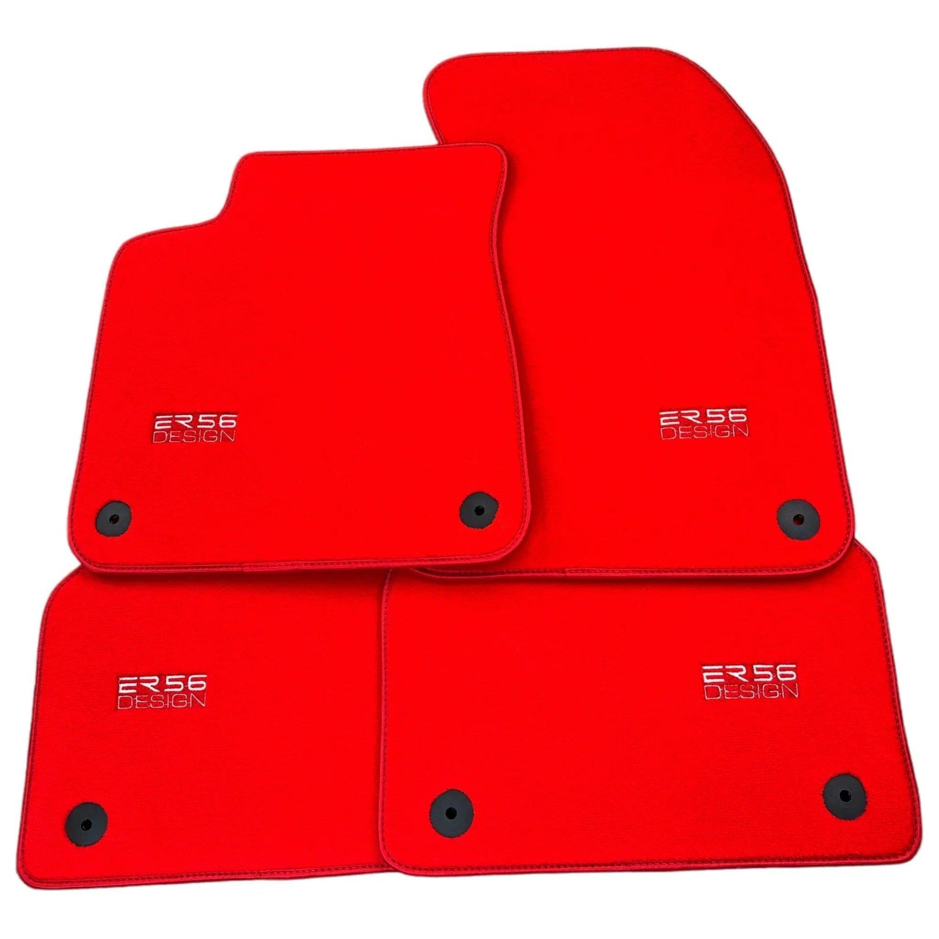 Red Floor Mats for Audi A3 - 5-door Hatchback (2000-2003) | ER56 Design - AutoWin