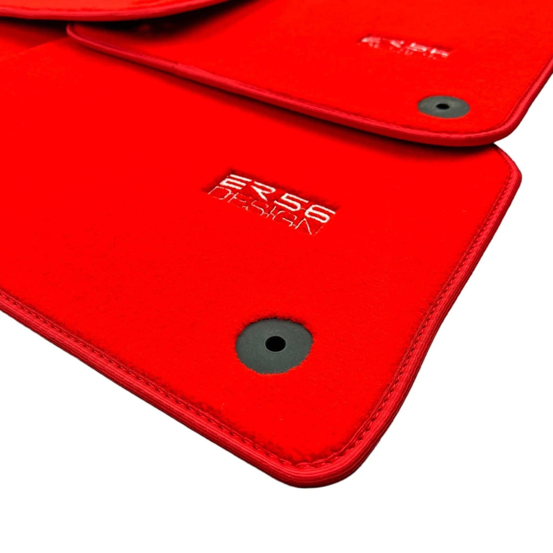 Red Floor Mats for Audi A6 - C7 Sedan (2011-2018) | ER56 Design - AutoWin