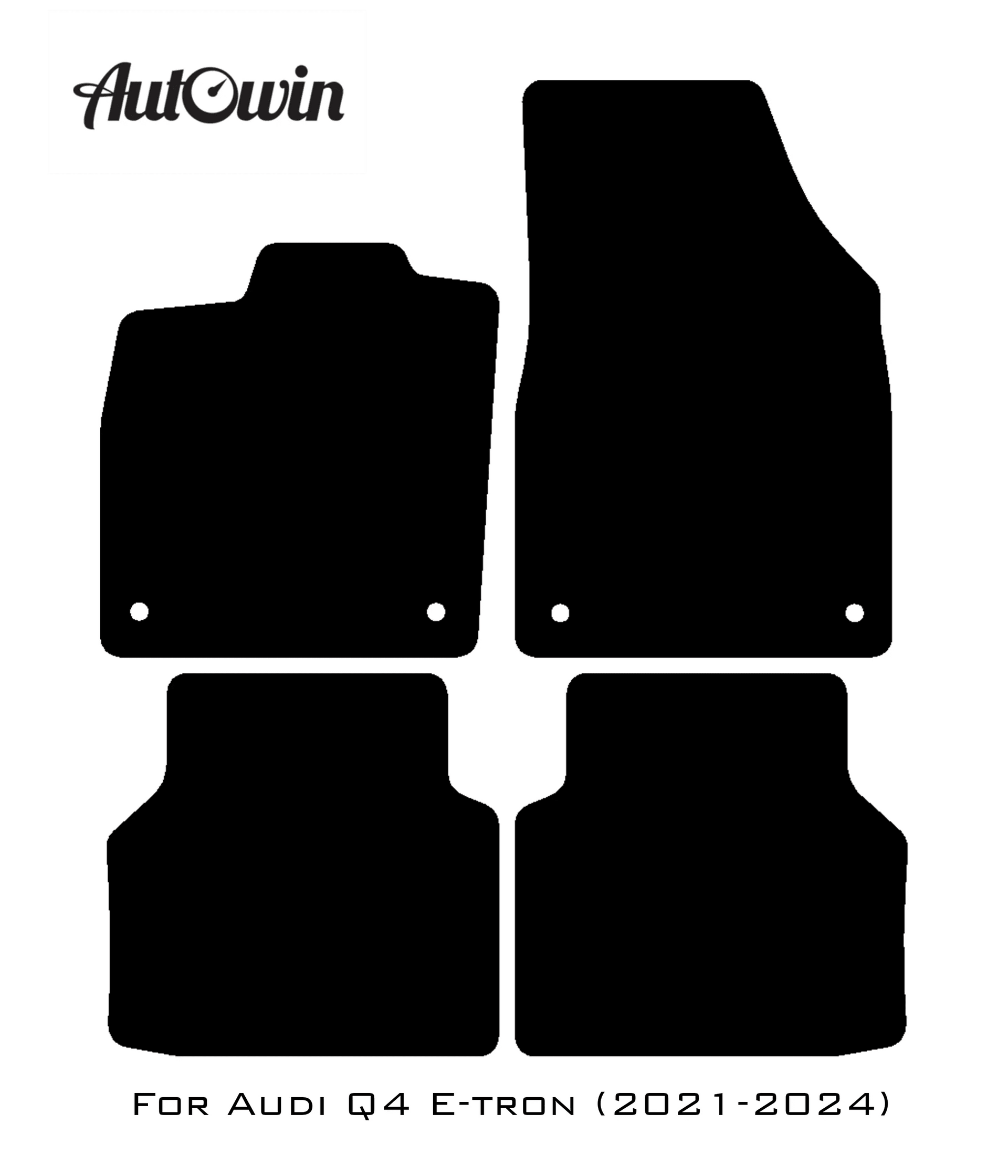 Red Floor Mats for Audi Q4 E-tron (2021-2024) | ER56 Design - AutoWin