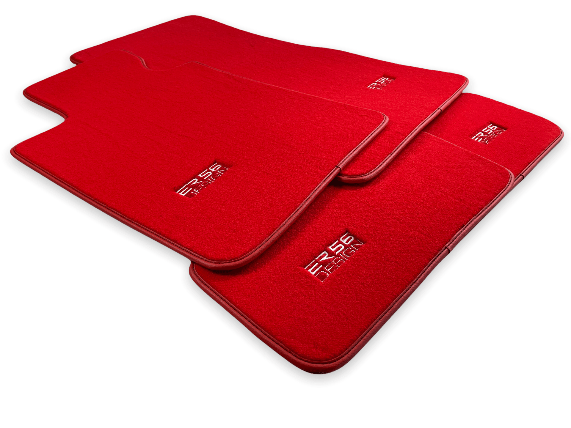 Red Floor Mats For BMW 1 Series F20 - ER56 Design Brand - AutoWin