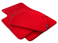 Red Floor Mats For BMW X5 Series E70 LCI With M Package AutoWin Brand - AutoWin
