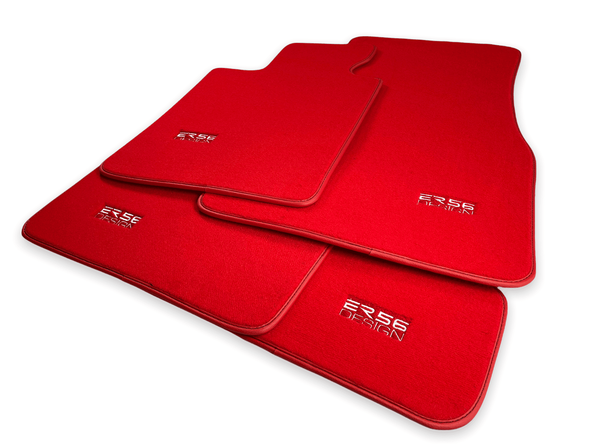 Red Floor Mats for BMW iX (2022-2024) - ER56 Design Brand - AutoWin