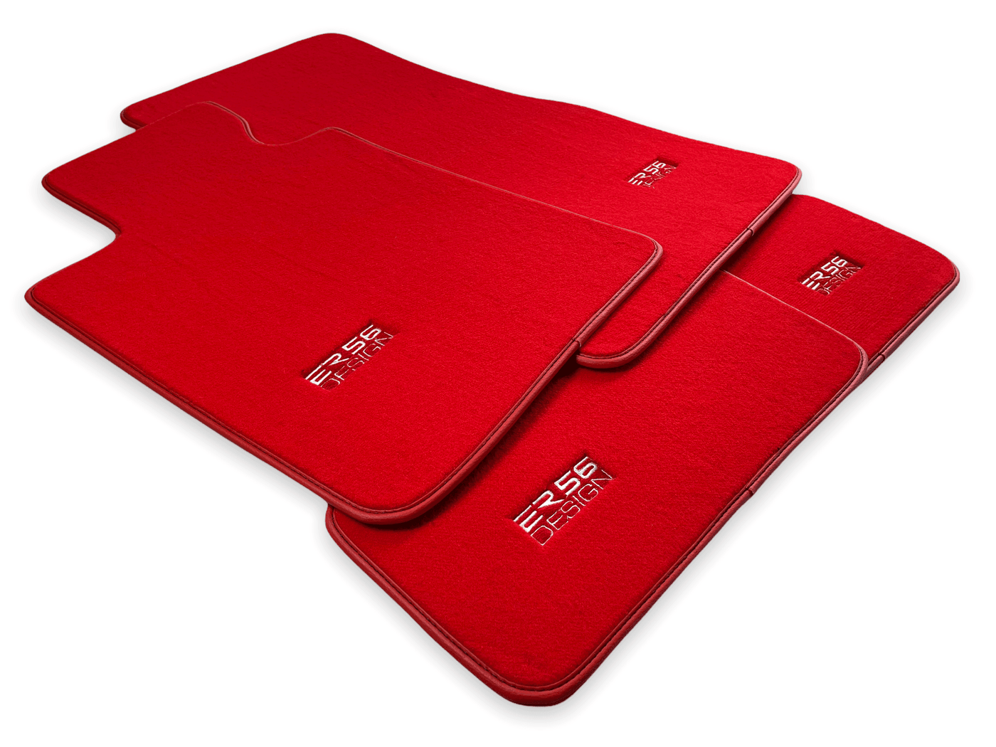 Red Mats For BMW 5 Series E34 Sedan - ER56 Design Brand - AutoWin