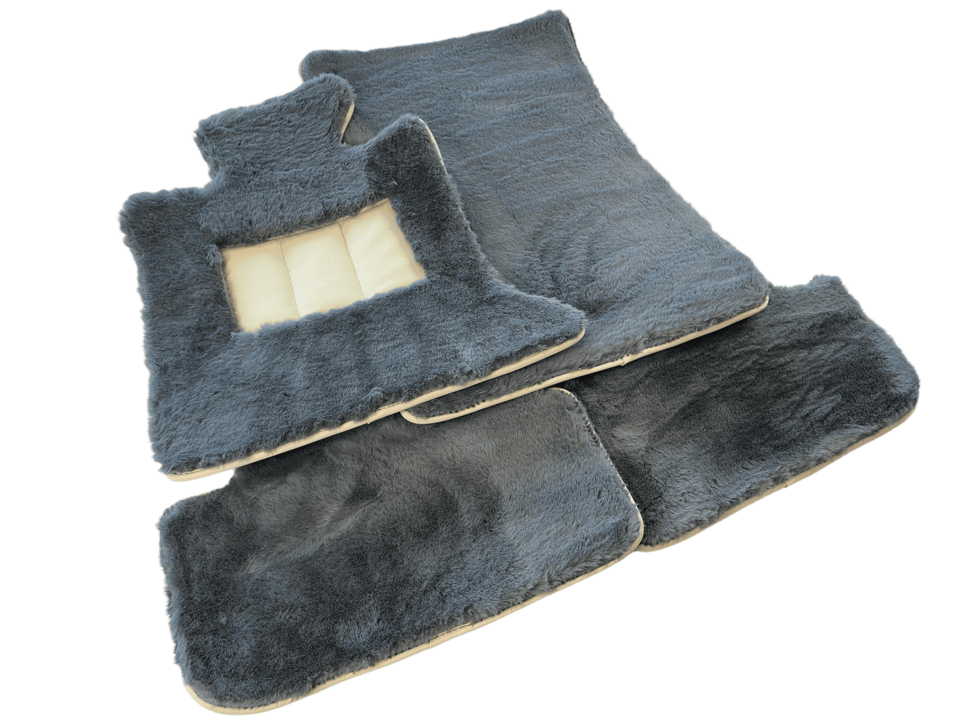 Sheepskin Floor Mats For Rolls Royce Wraith 2013–2023 Er56 Design - AutoWin
