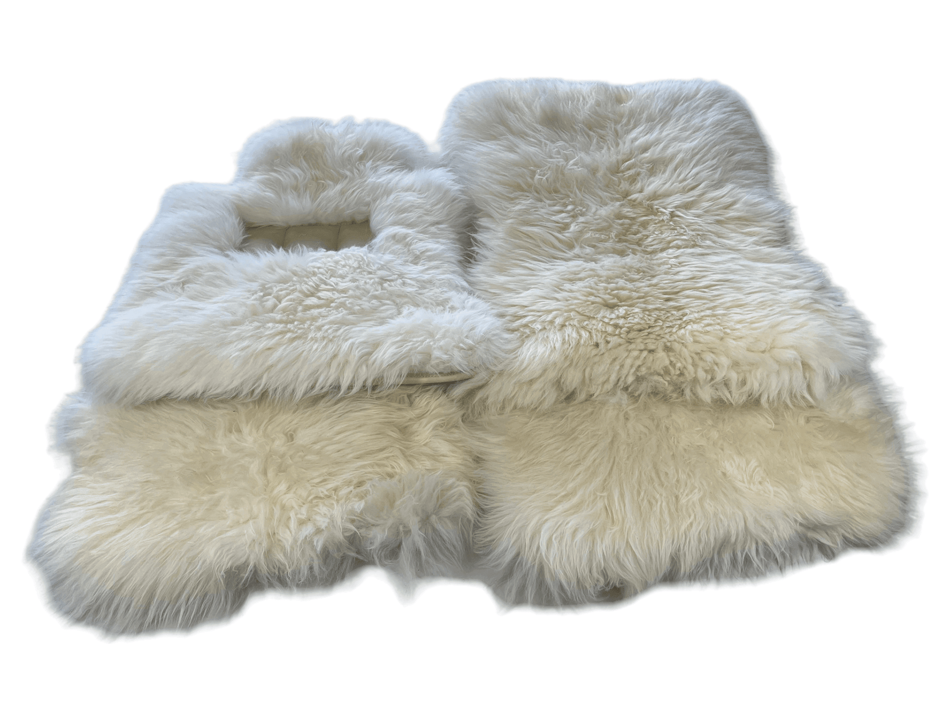 White Sheepskin Floor Mats For Rolls Royce Shadow 1965-1977 Er56 Design Brand - AutoWin